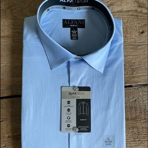 Alfani slim fit blue dress shirt.